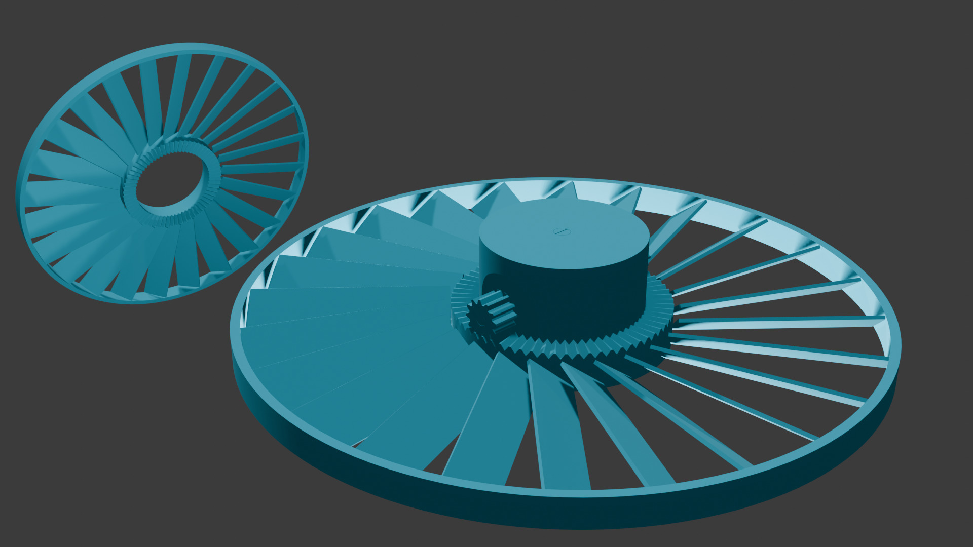 Flying fan toy Free 3D model_4