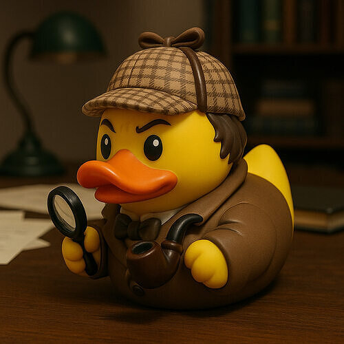  Rubber Duck - Sherlock Holmes model - 3d print 3D print model