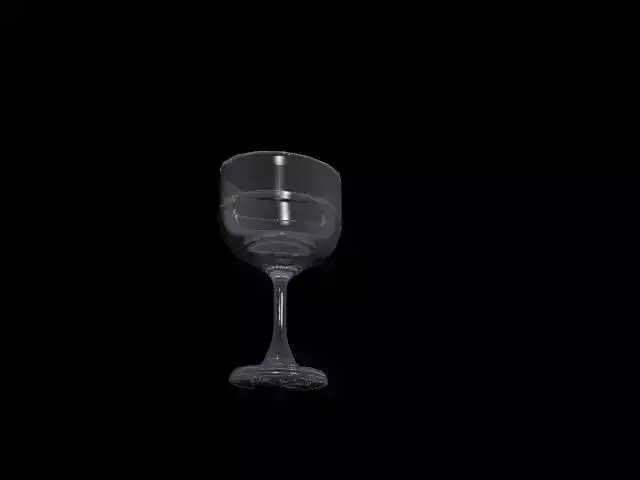 glassful wine glass 3D model