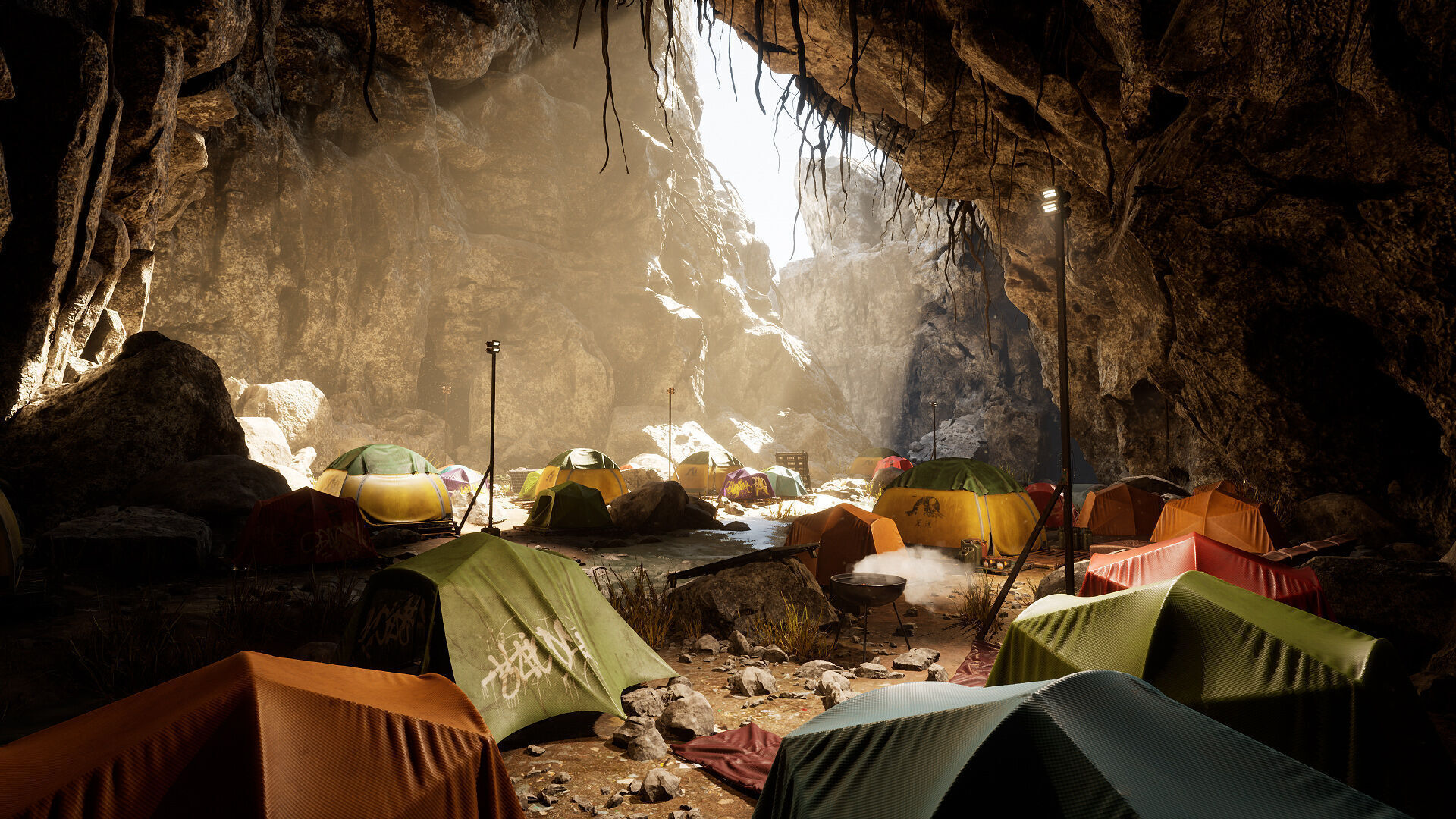 Survival Camp Low-poly 3D model_3