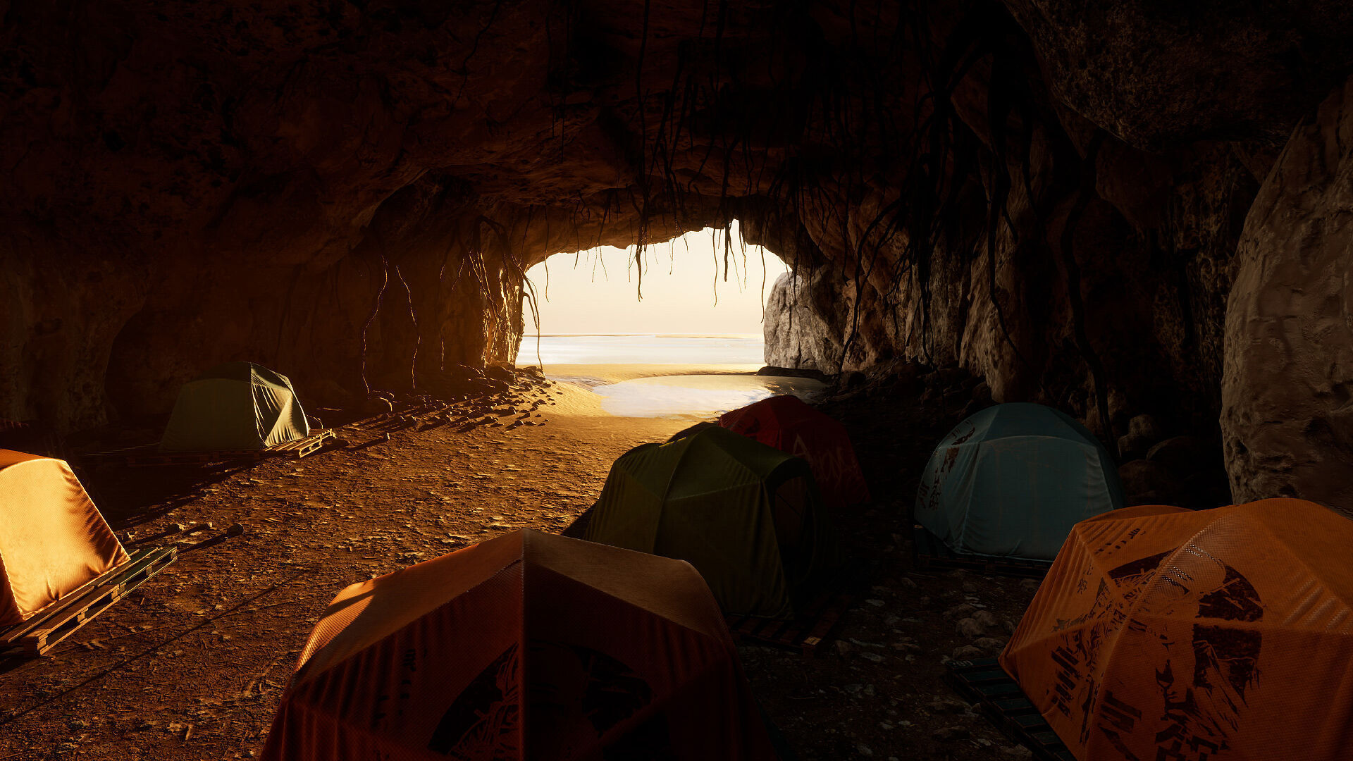 Survival Camp Low-poly 3D model_19