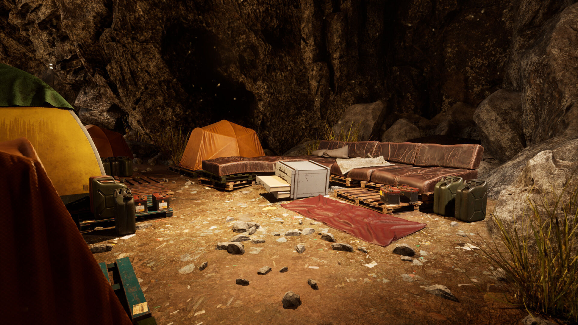 Survival Camp Low-poly 3D model_7