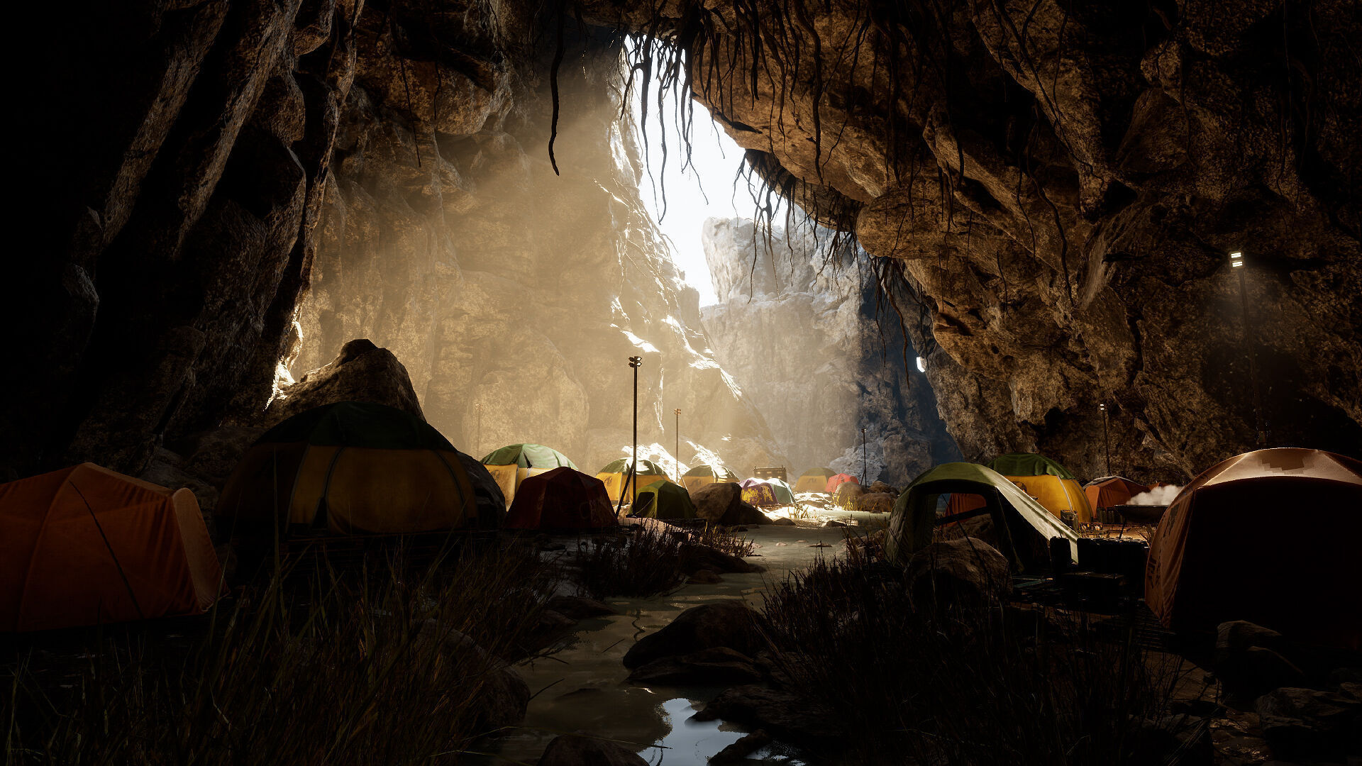 Survival Camp Low-poly 3D model_2