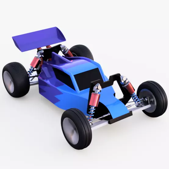 RC Dune Buggy Low-poly 3D model