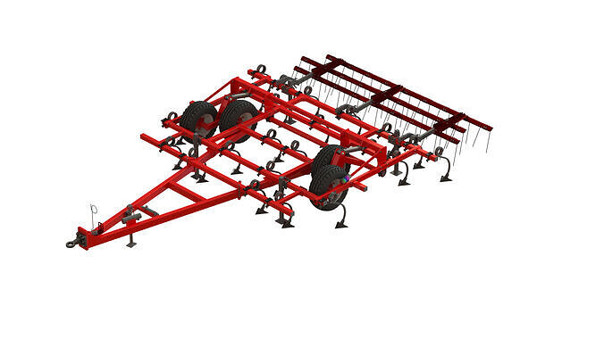WG 0038 - Field cultivator 4m 3D model