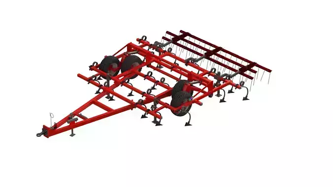 WG 0038 - Field cultivator 4m 3D model