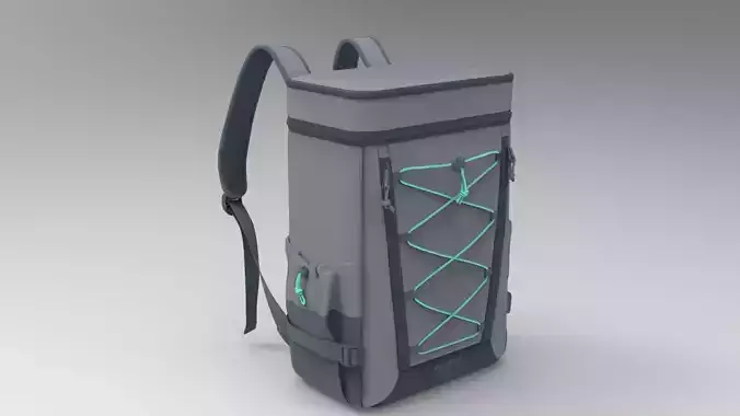  Realistic Backpack 3D Model PBR Textures Game Film Ready 021