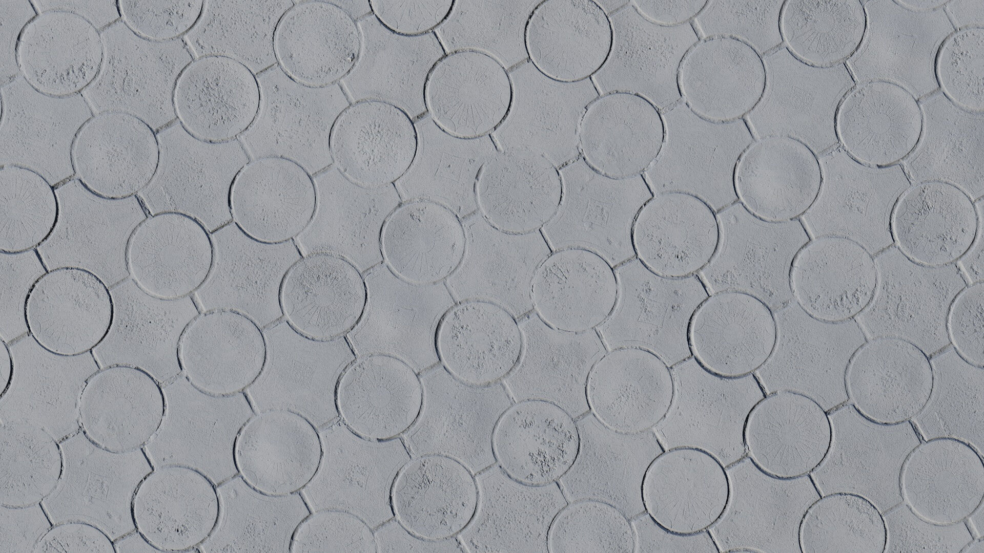 Old Pavement Tiles Texture_4