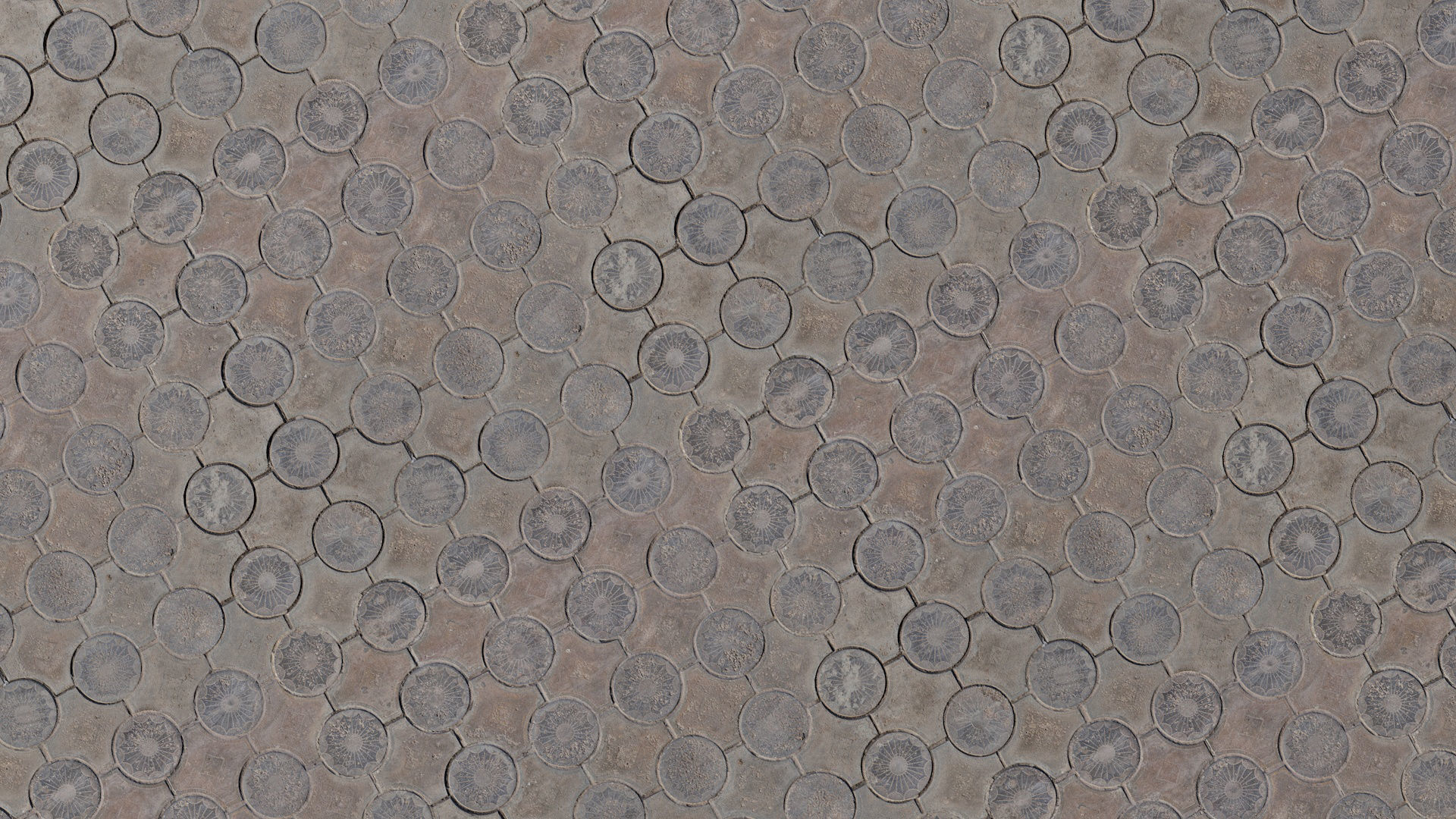 Old Pavement Tiles Texture_2