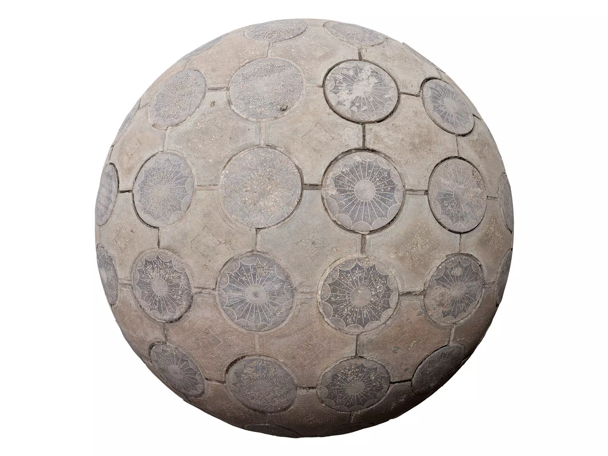 Old Pavement Tiles Texture_0