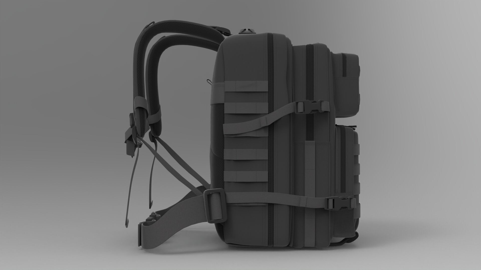 Realistic Backpack 3D Model PBR Textures Game Film Ready 019 Low-poly 3D model_6