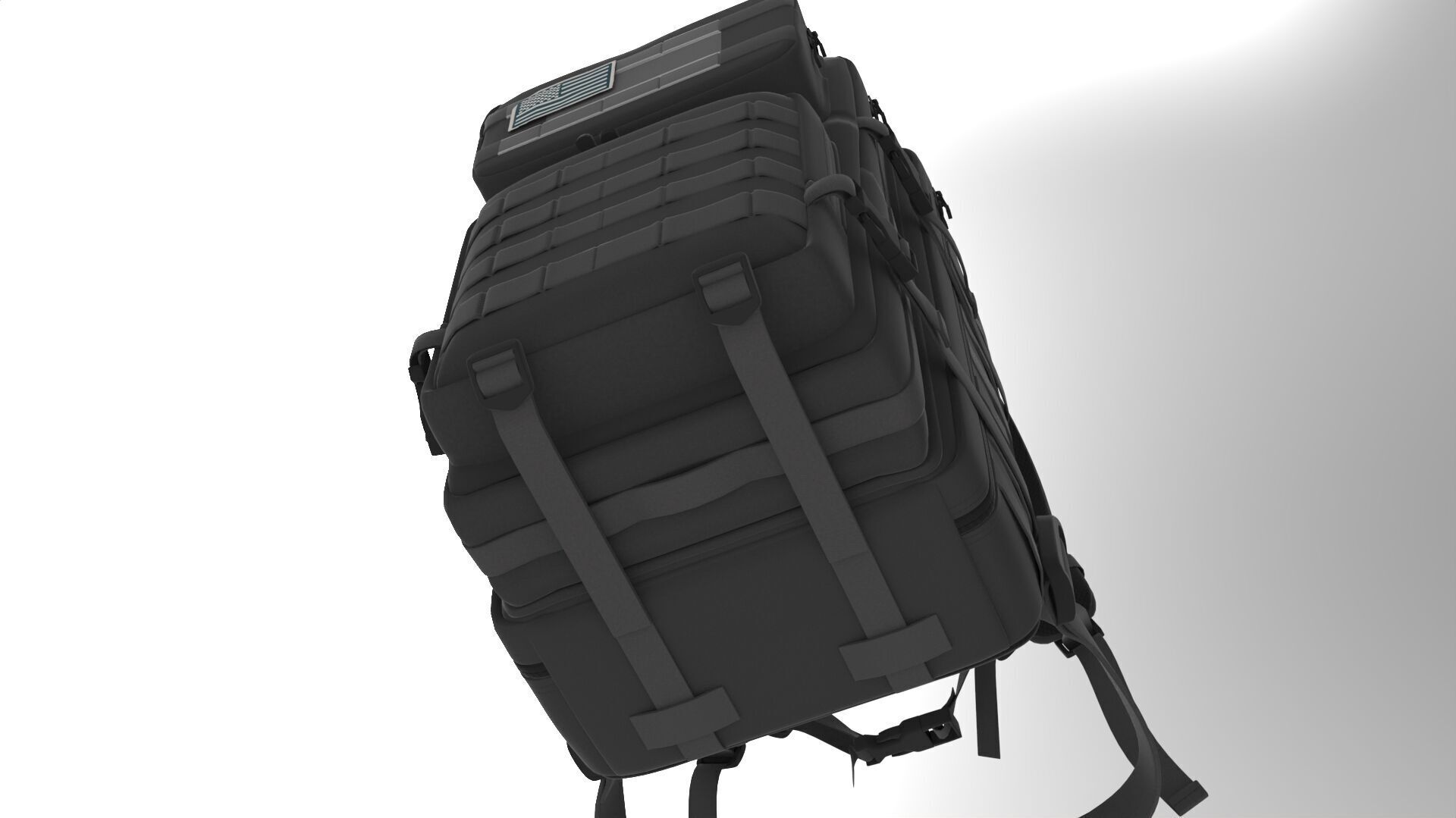 Realistic Backpack 3D Model PBR Textures Game Film Ready 019 Low-poly 3D model_9