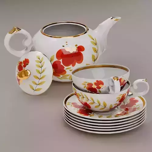 Porcelain Tea Set From The USSR PBR