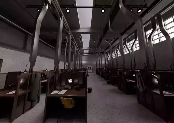 1984 Ministry of Truth  3D Model Set