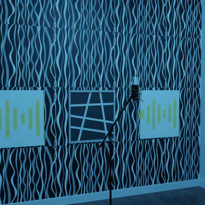 Bizarrap Sessions Studio 3D Model Realistic Music Studio Scene Low-poly 3D model_9