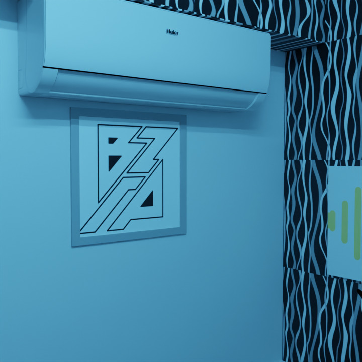 Bizarrap Sessions Studio 3D Model Realistic Music Studio Scene Low-poly 3D model_7