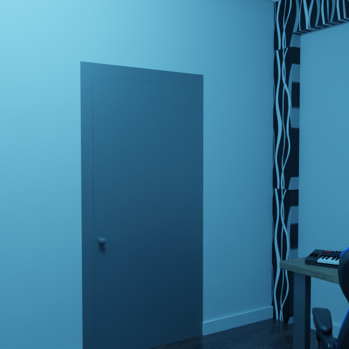 Bizarrap Sessions Studio 3D Model Realistic Music Studio Scene Low-poly 3D model_11