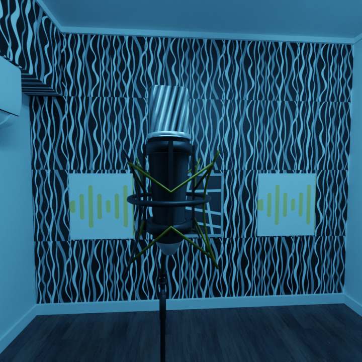 Bizarrap Sessions Studio 3D Model Realistic Music Studio Scene Low-poly 3D model_13