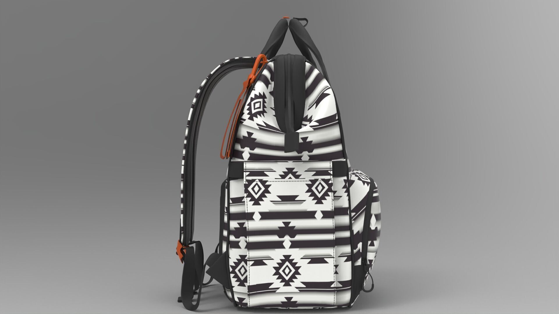  Realistic Backpack 3D Model PBR Textures Game Film Ready 015 Low-poly 3D model_7