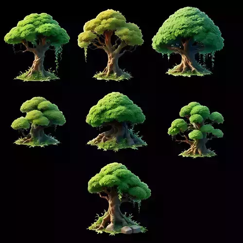 2d transparent Tree
