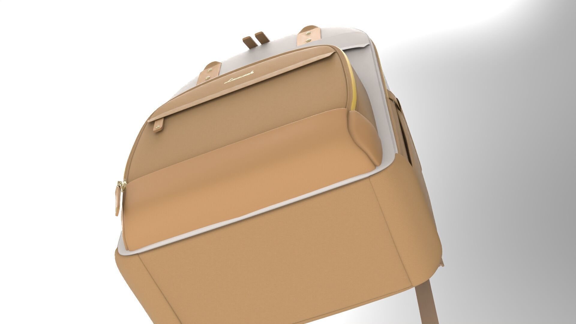  Realistic Backpack 3D Model PBR Textures Game Film Ready 012 Low-poly 3D model_9