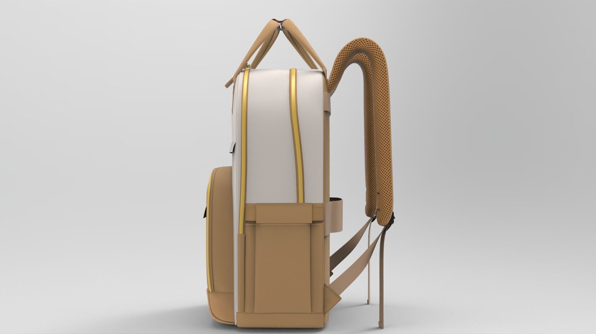  Realistic Backpack 3D Model PBR Textures Game Film Ready 012 Low-poly 3D model_7