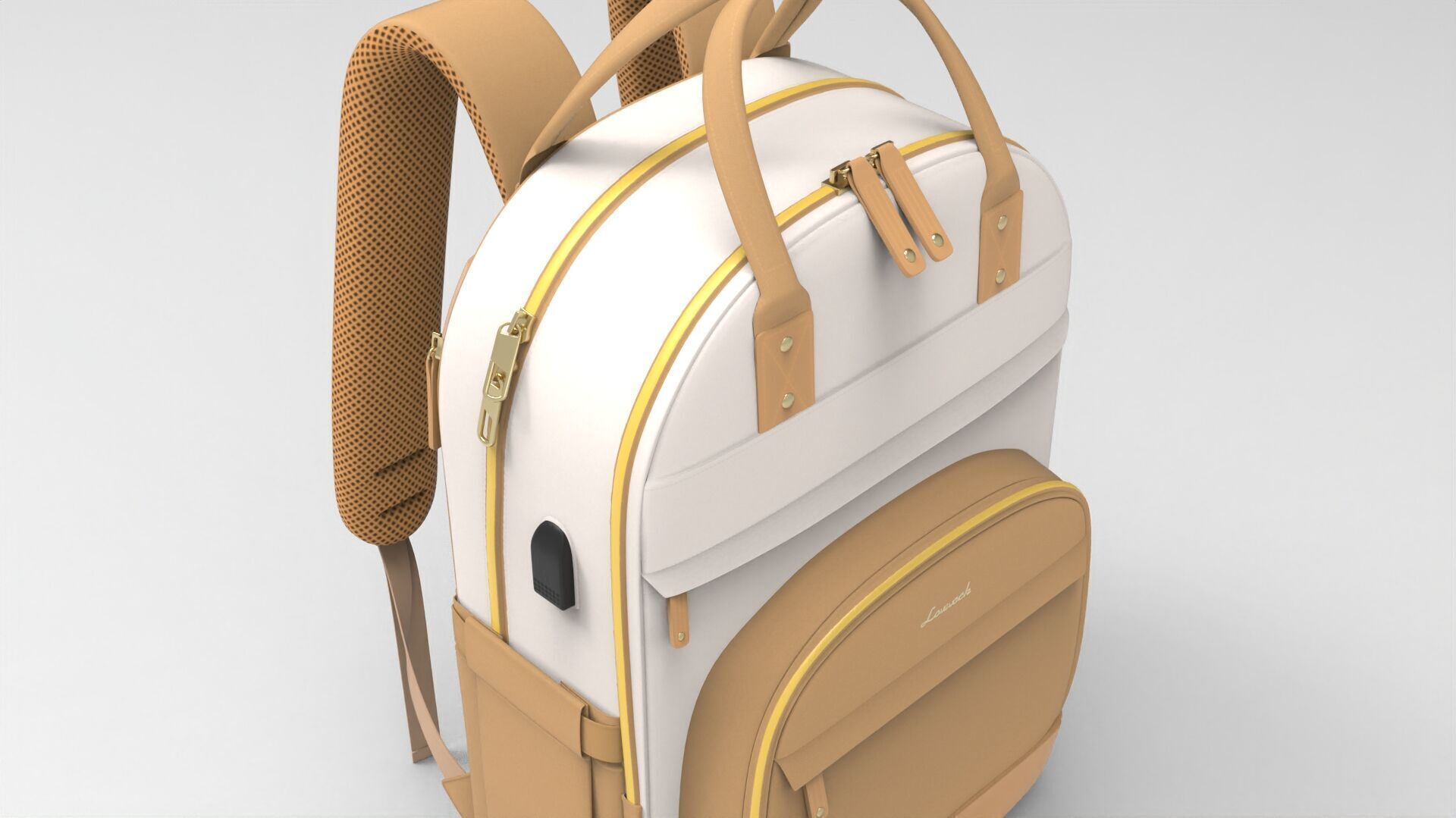  Realistic Backpack 3D Model PBR Textures Game Film Ready 012 Low-poly 3D model_3
