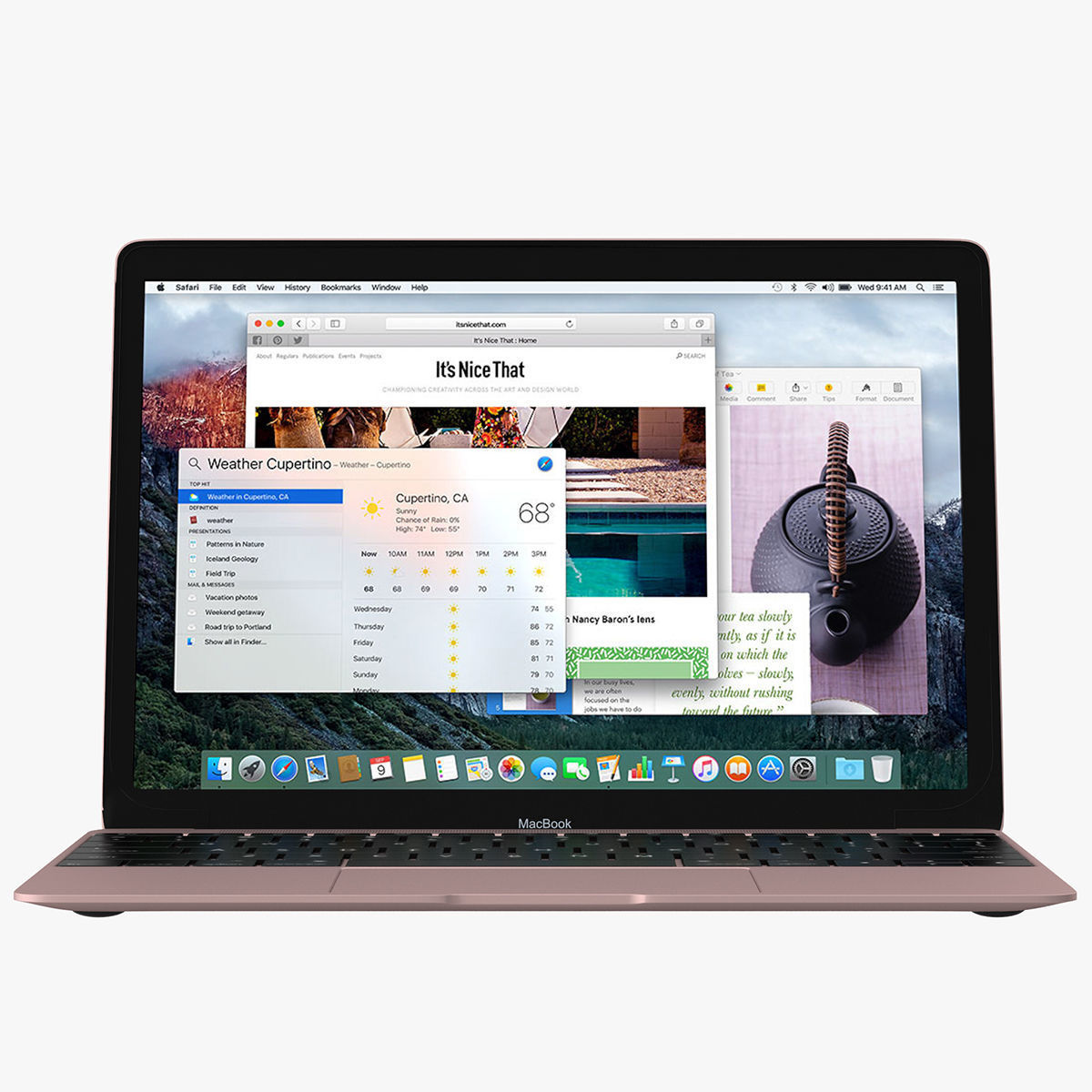 Apple Macbook Pink 3D model_6