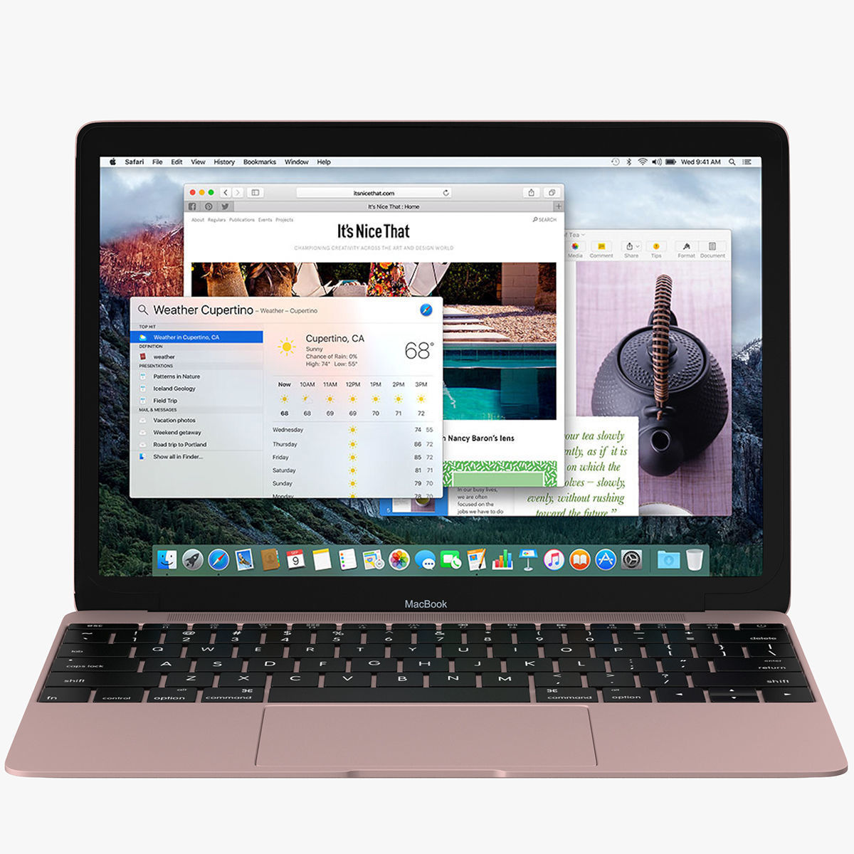 Apple Macbook Pink 3D model_1