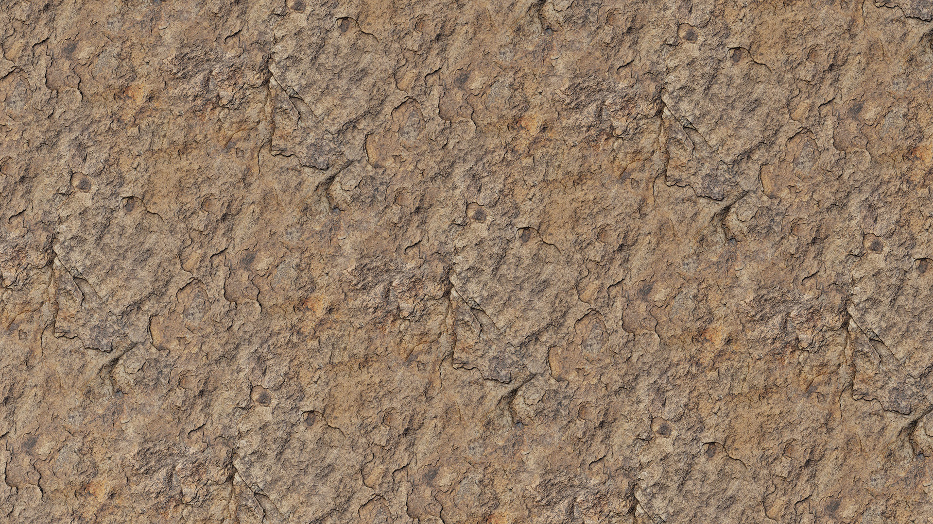 Cracked Beige Rock PBR Texture_6