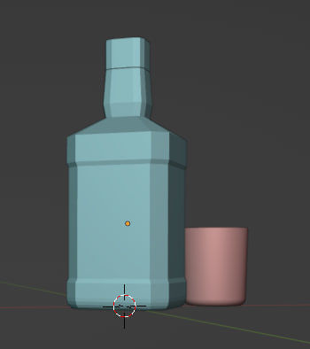 3d whiskey model Low-poly 3D model_3