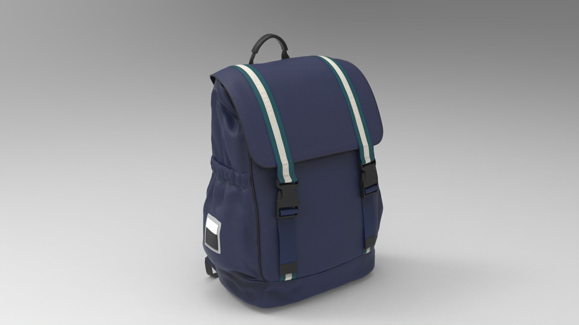 Realistic Backpack 3D Model PBR Textures Game Film Ready 007 Low-poly 3D model_2