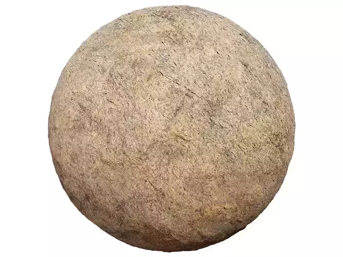 Cracked Beige Rock PBR