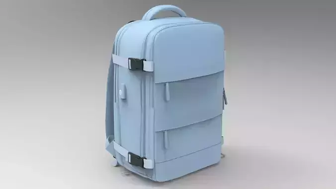  Realistic Backpack 3D Model PBR Textures Game Film Ready 004