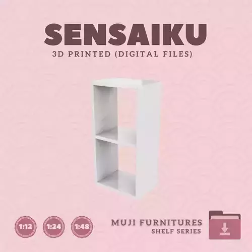 01 Muji Stacking Shelf for Miniature Dollhouse Muji 3D print model