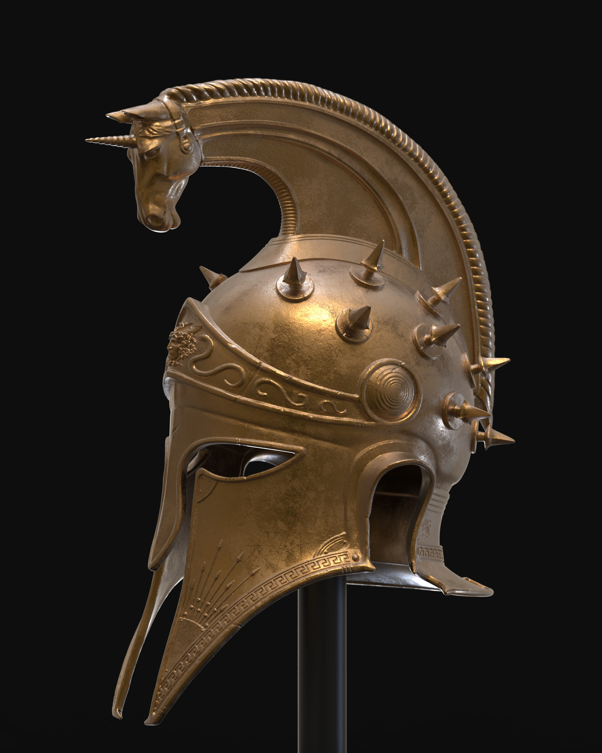 Perseus Helm II 3D print model_11