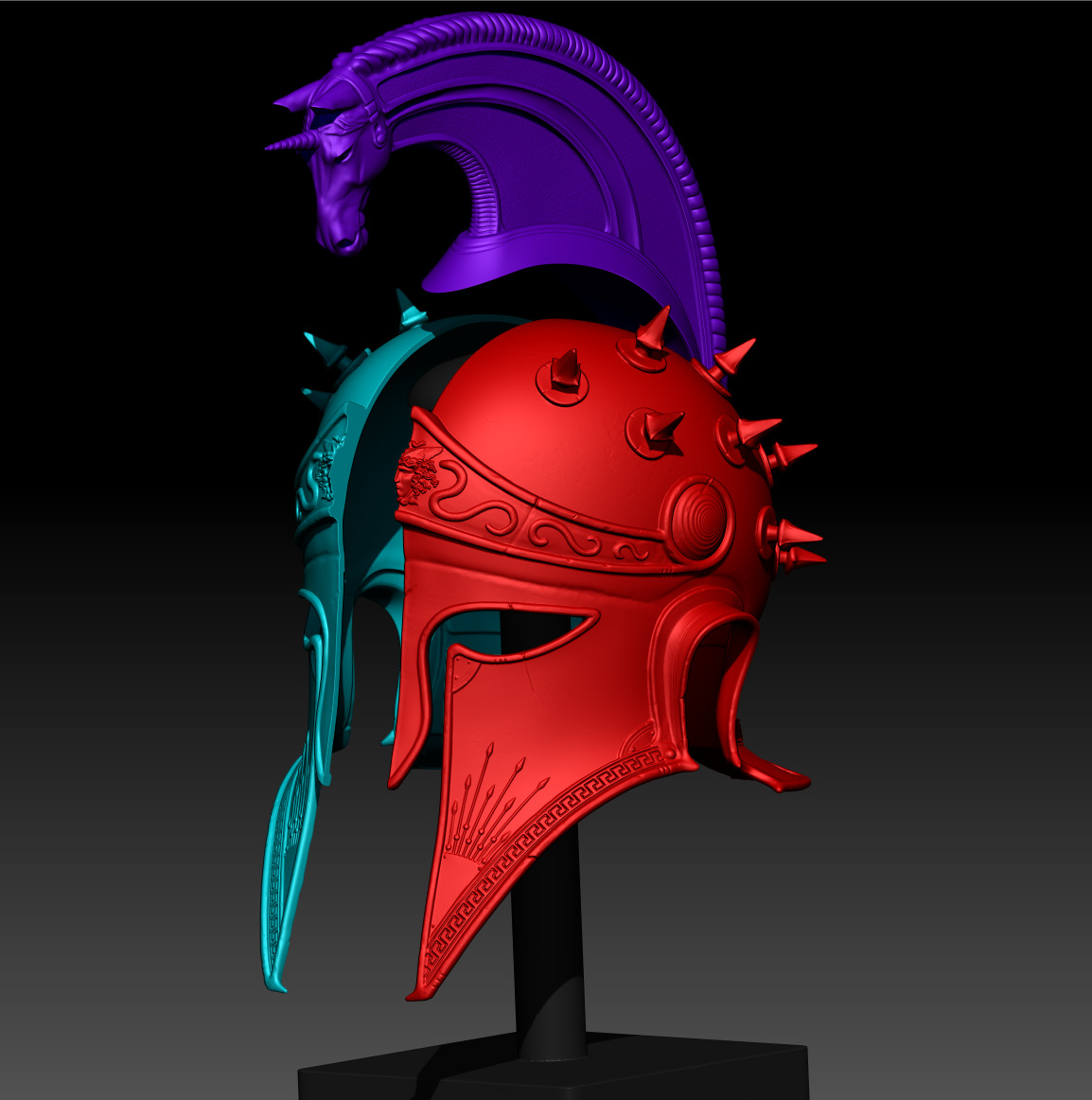 Perseus Helm II 3D print model_17