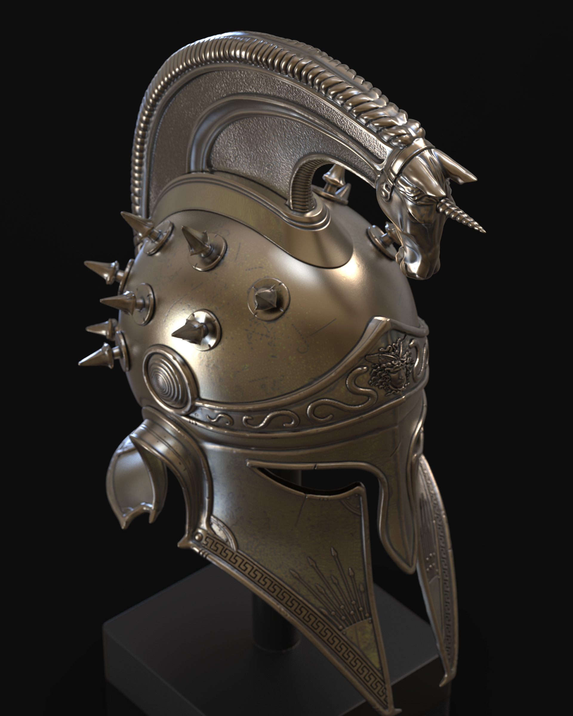 Perseus Helm II 3D print model_7
