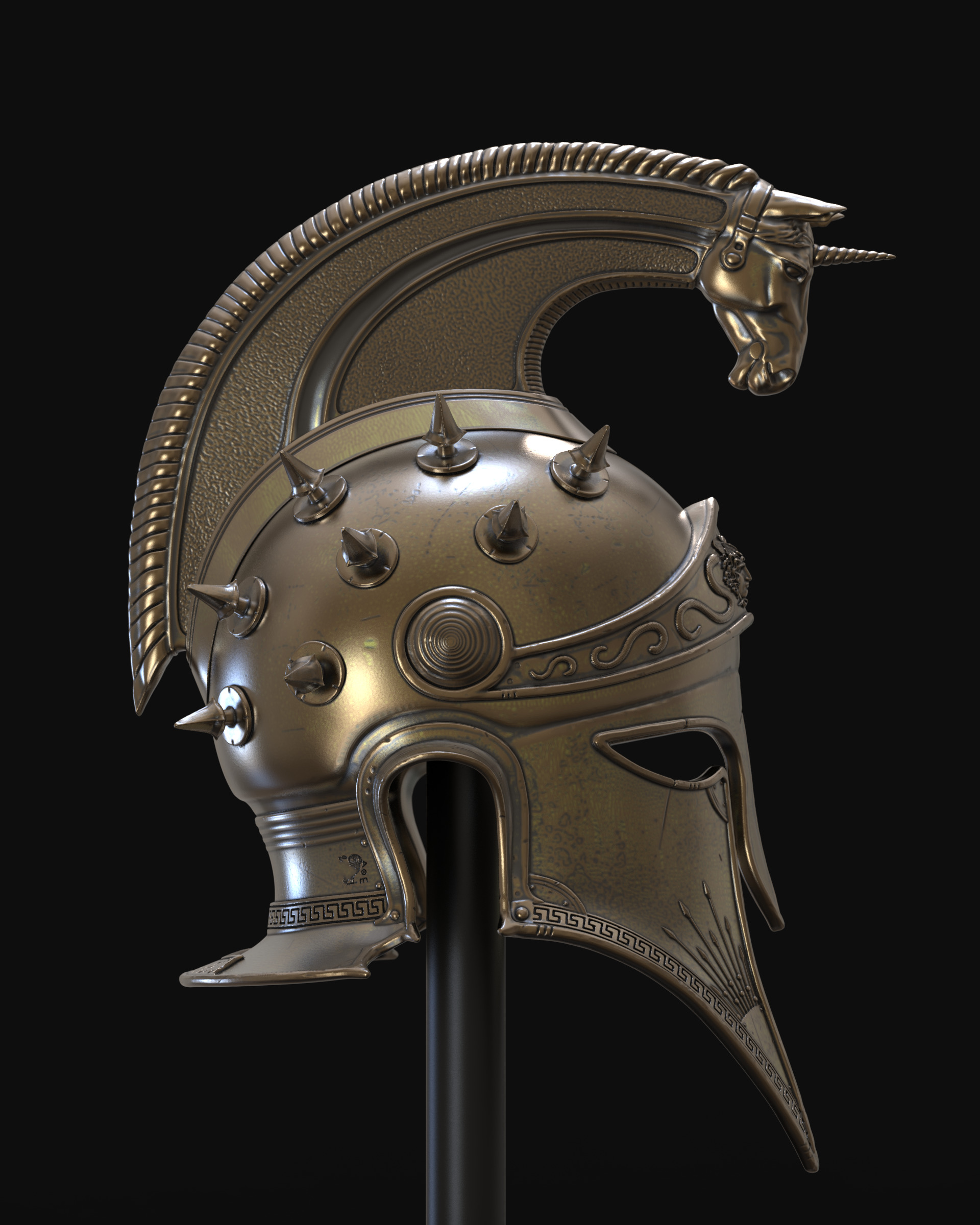 Perseus Helm II 3D print model_3