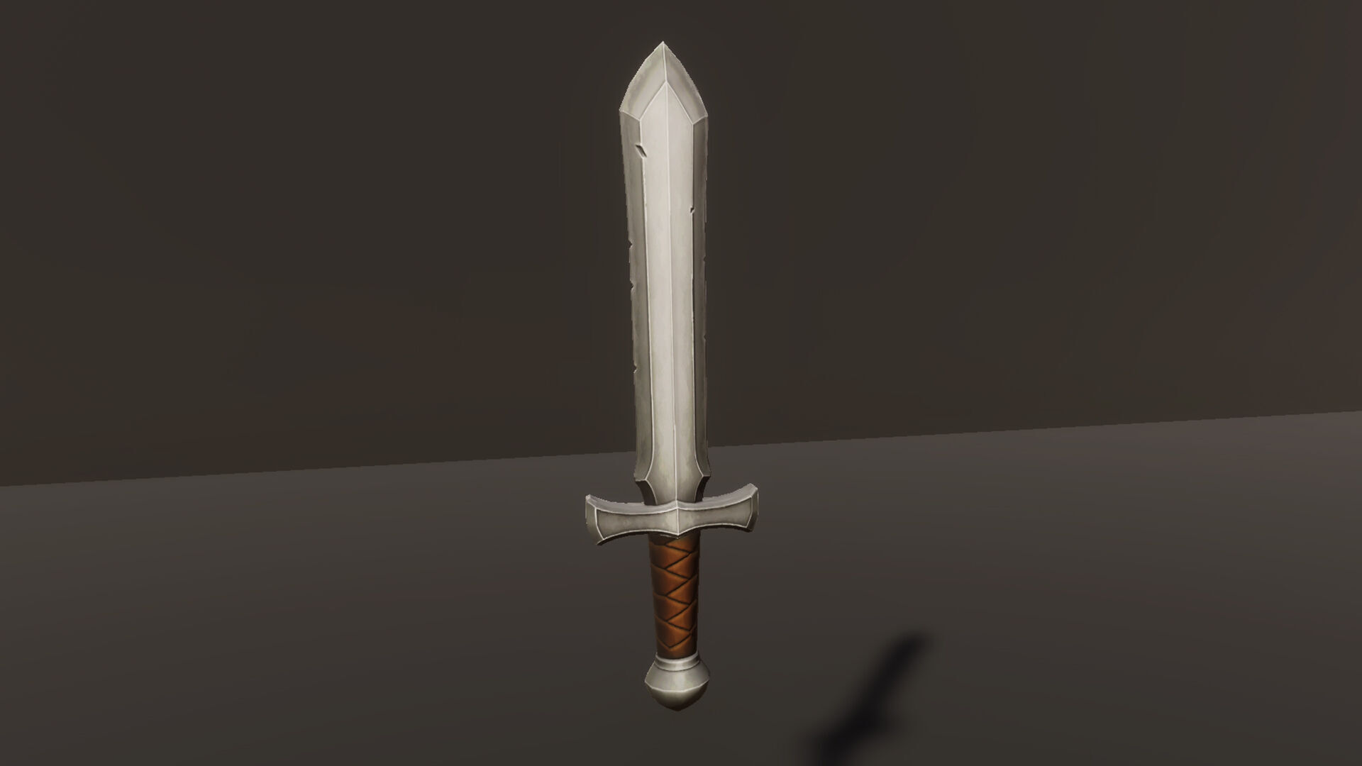 Metal Sword - Game Ready Weapon Low-poly 3D model_8