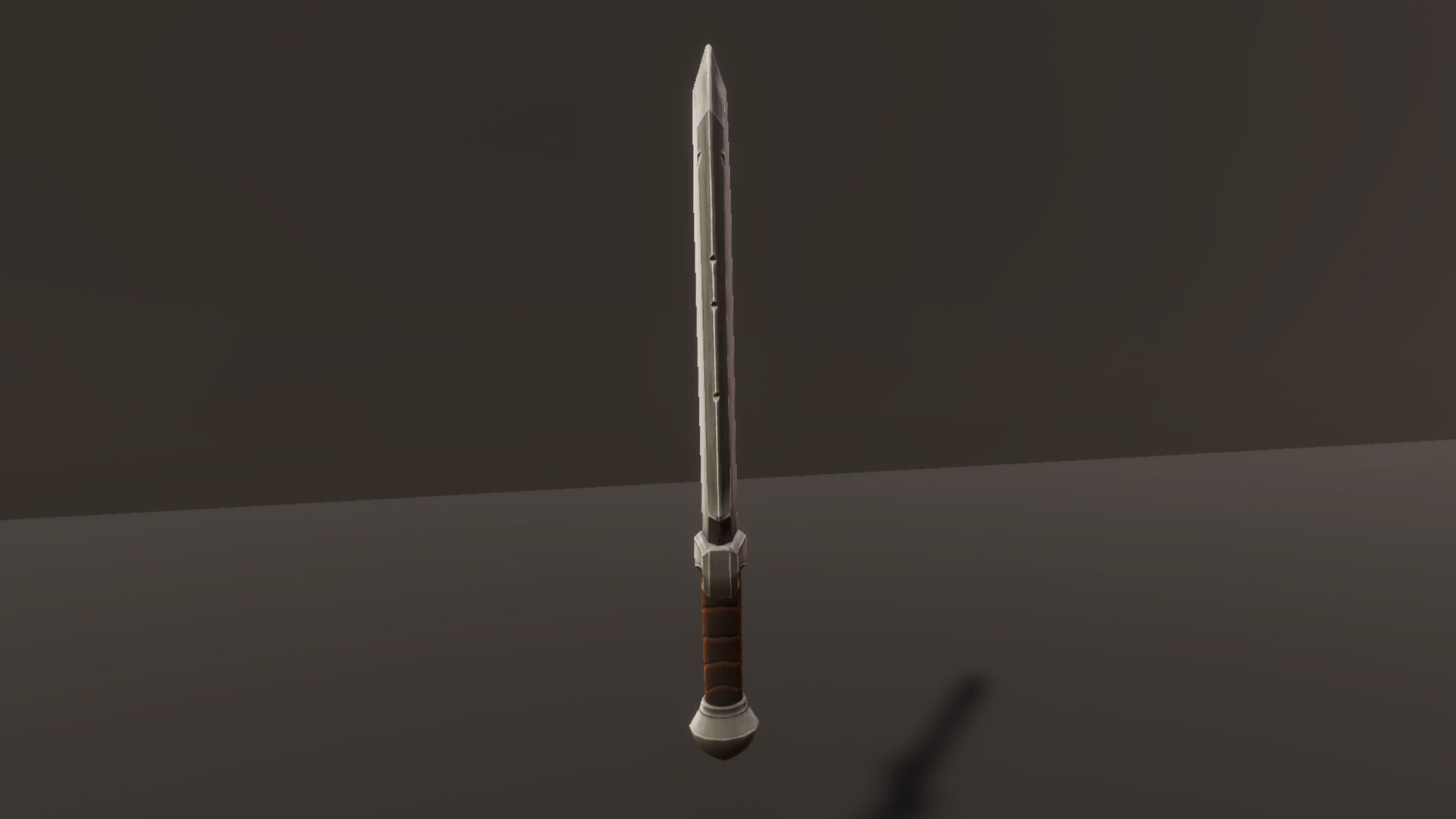 Metal Sword - Game Ready Weapon Low-poly 3D model_9