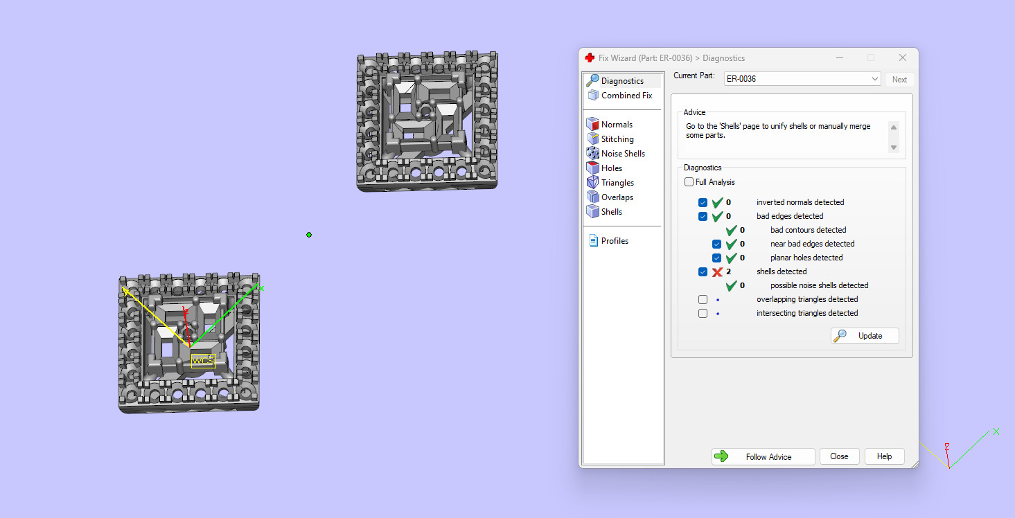 Square Diamond With Baguette Princess Style Stud 3D print model_5