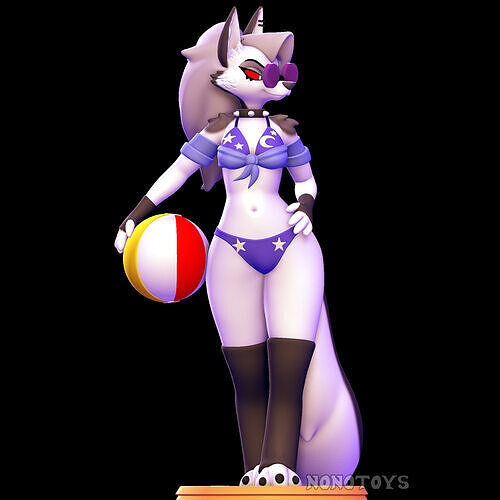  Loona at the Beach - NSFW and SFW 3D print model