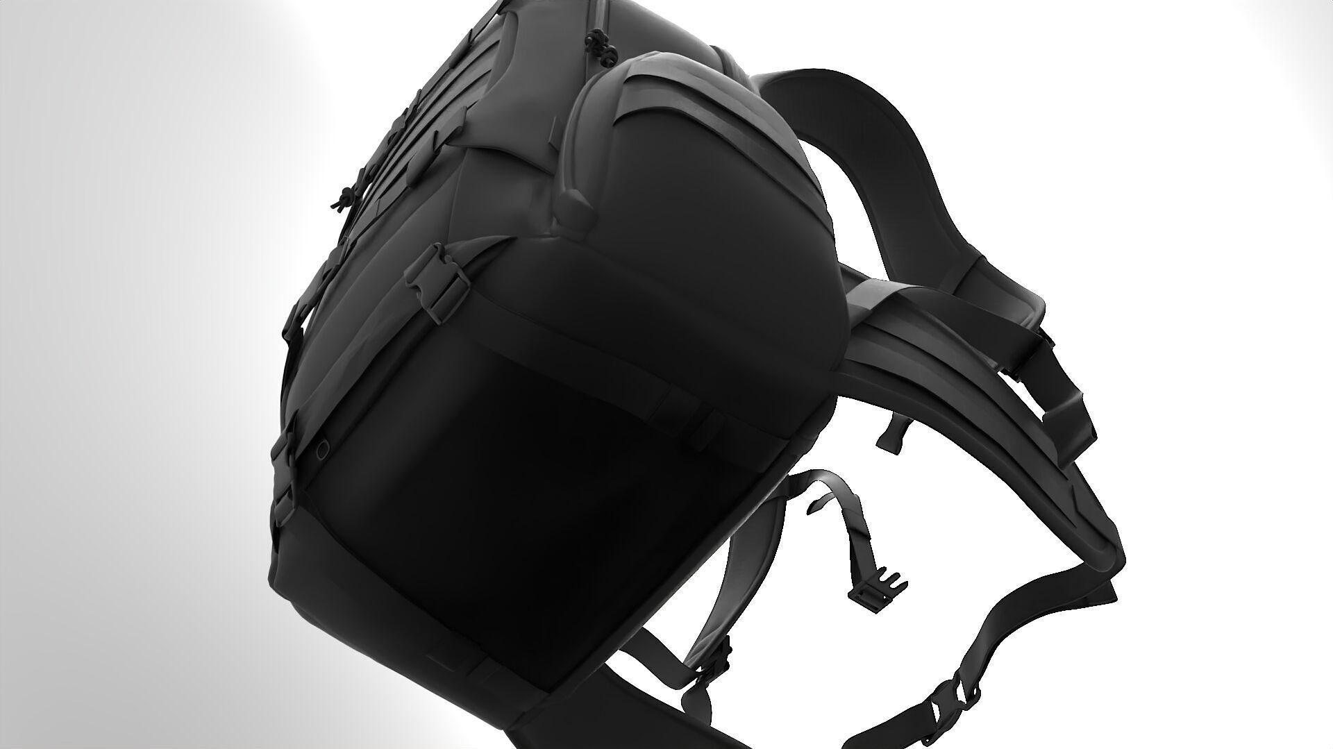  Realistic Backpack 3D Model PBR Textures Game Film Ready 001 Low-poly 3D model_7