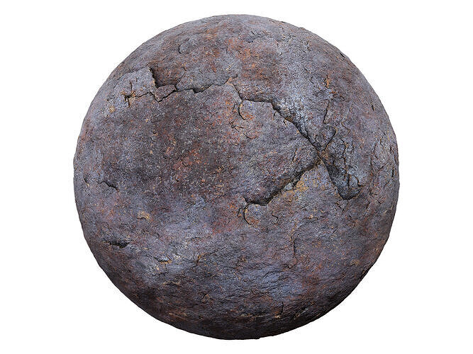 Cracked Slate Rock PBR Texture