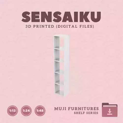 8 MUJI Stacking Shelf for Miniature Dollhouse Muji 3D Print  3D print model