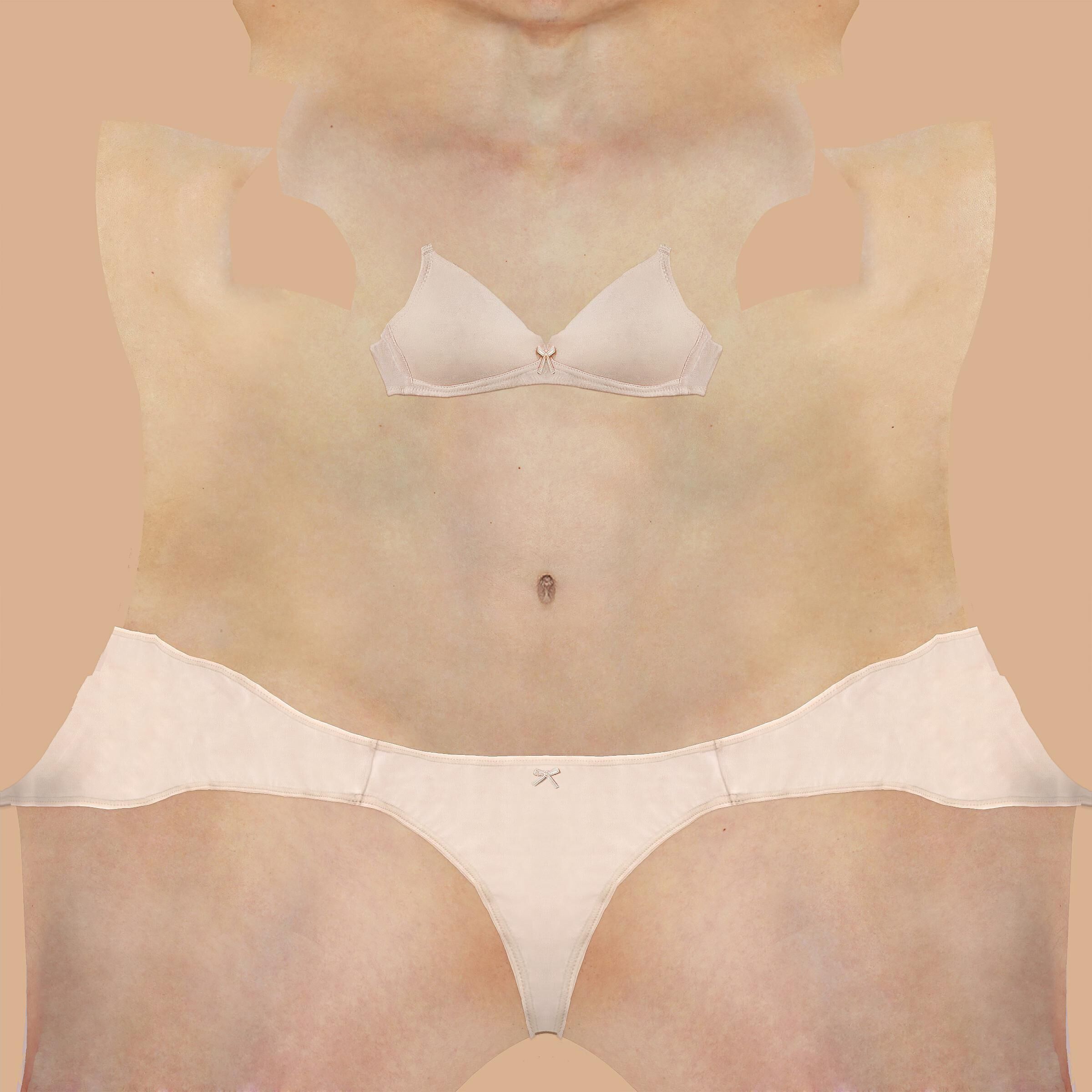 girls tops and skirt rigged 3d model Low-poly 3D model_22