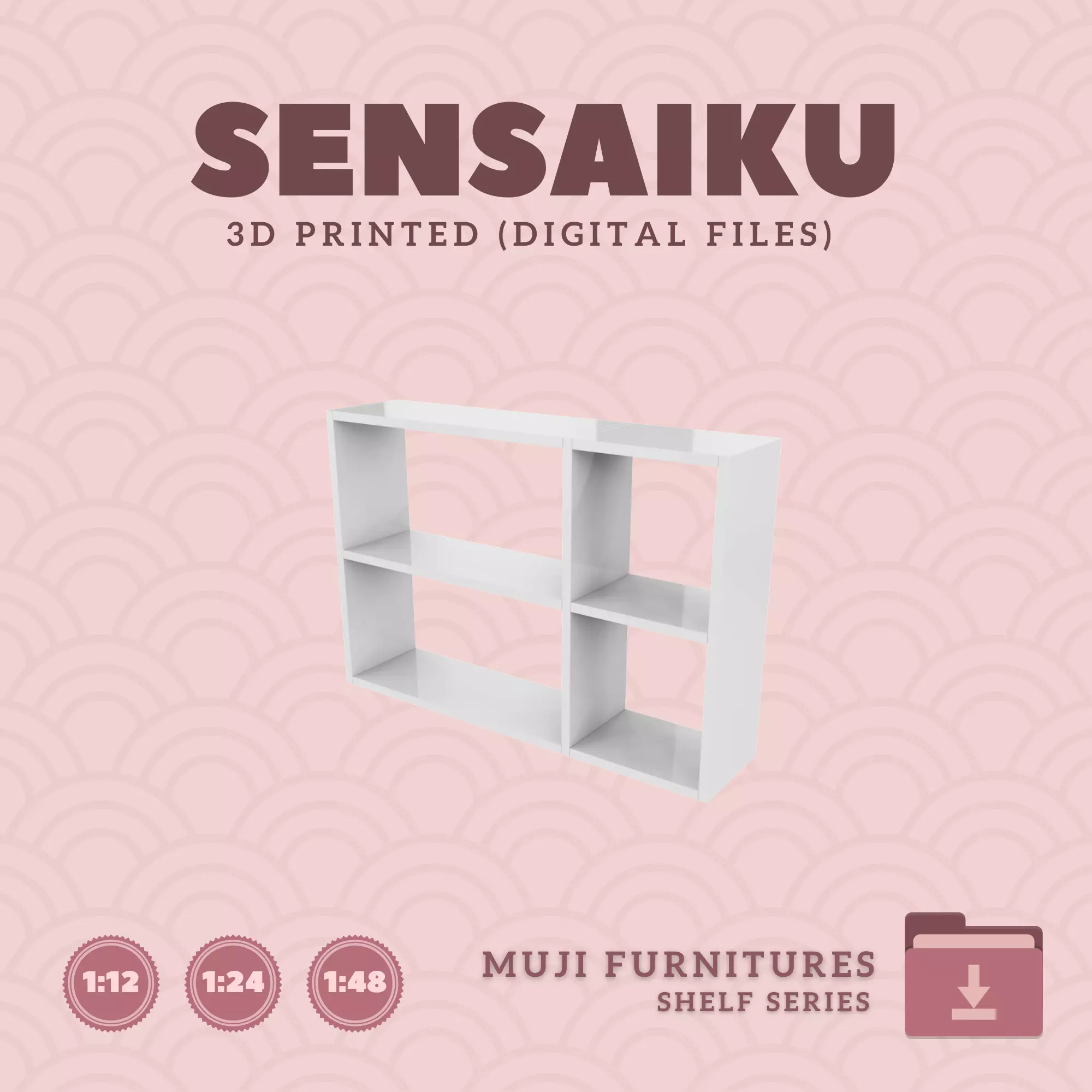 13 Muji Stacking Shelf for Miniature Dollhouse Muji 3D Print 3D print model