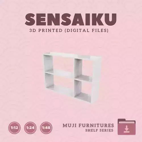 13 Muji Stacking Shelf for Miniature Dollhouse Muji 3D Print 3D print model
