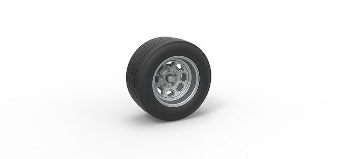 Wheel from Asphalt Modified stock car Version 5 Scale 1 to 25 3D print model